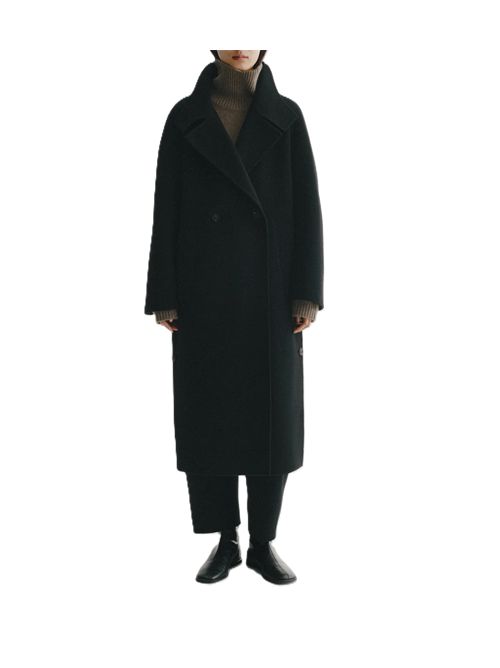 Doublé Button Coat Lisa Yang | 2026618BL BLACK